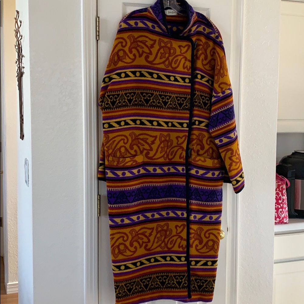 Wool wrap coat